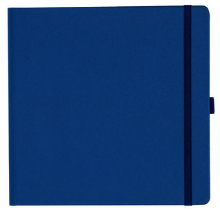 Notizbuch Style Square im Format 17,5x17,5cm, Inhalt kariert, Einband Fancy in der Farbe Royal Blue