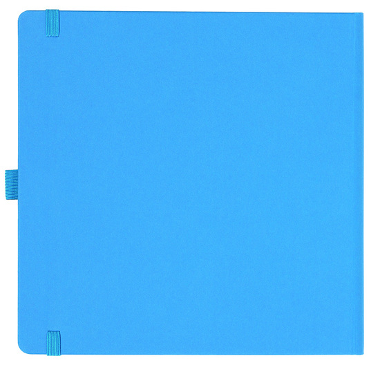 Notizbuch Style Square im Format 17,5x17,5cm, Inhalt liniert, Einband Fancy in der Farbe China Blue