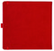 Notizbuch Style Square im Format 17,5x17,5cm, Inhalt liniert, Einband Slinky in der Farbe Scarlet
