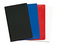 Taschenkalender "Status" im Format 9,5 x 16 cm, Kalendarium Grau/Rot, 32 Seiten gebunden + 16 Seiten ABC-Heft, eingesteckt in PVC-Hülle schwarz