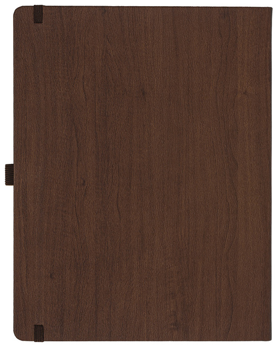 Notizbuch Style Large im Format 19x25cm, Inhalt blanco, Einband Woody in der Farbe Brown