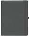 Notizbuch Style Large im Format 19x25cm, Inhalt kariert, Einband Fancy in der Farbe Graphite