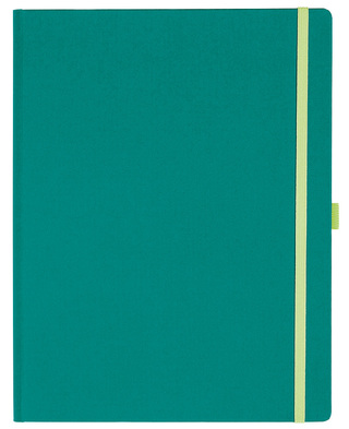 Notizbuch Style Large im Format 19x25cm, Inhalt liniert, Einband Fancy in der Farbe Laguna