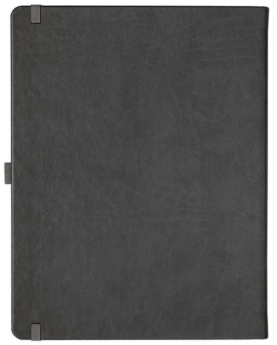 Notizbuch Style Large im Format 19x25cm, Inhalt liniert, Einband Slinky in der Farbe Dark Grey