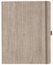 Notizbuch Style Large im Format 19x25cm, Inhalt liniert, Einband Woody in der Farbe Sludge
