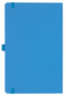 Notizbuch Style Medium im Format 13x21cm, Inhalt kariert, Einband Fancy in der Farbe China Blue