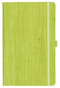 Notizbuch Style Medium im Format 13x21cm, Inhalt liniert, Einband Woody in der Farbe Lime