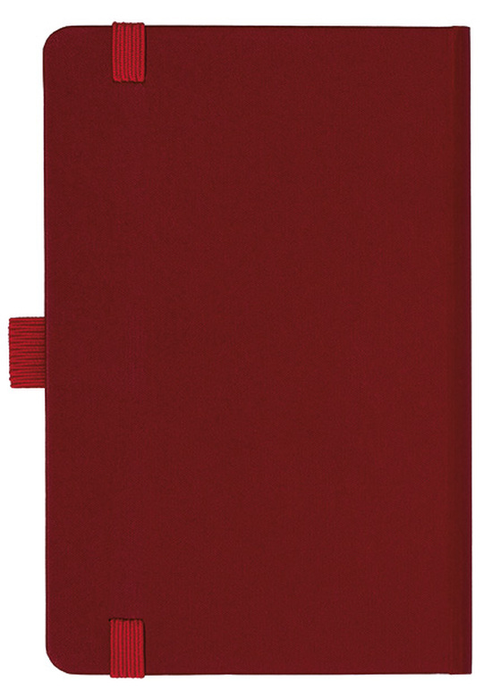 Notizbuch Style Small im Format 9x14cm, Inhalt kariert, Einband Fancy in der Farbe Ruby Red