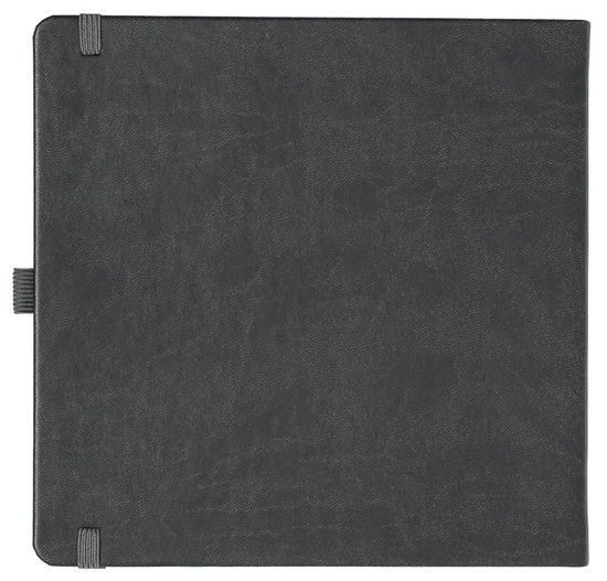 Notizbuch Style Square im Format 17,5x17,5cm, Inhalt liniert, Einband Slinky in der Farbe Dark Grey