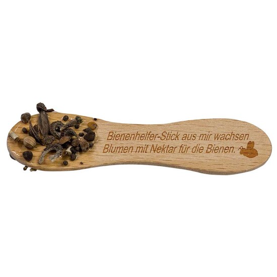 Bienenhelfer-Stick mit Samen - mit Standardgravur