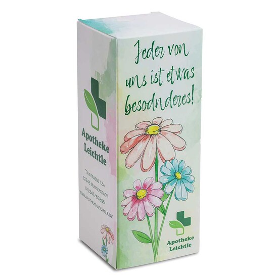 Handgefertigte Glasblume - grün