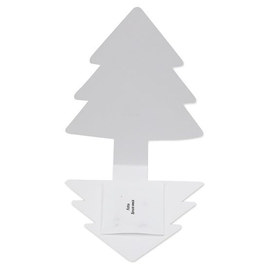 Klappkärtchen Tannenbaum - neutral mit 2-c Logoeindruck