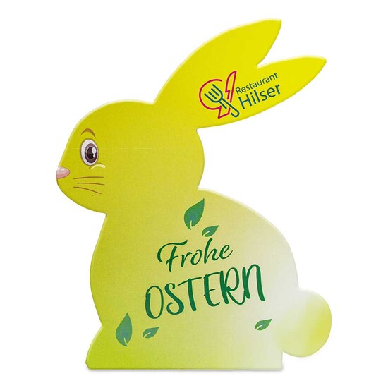 Klappkärtchen Osterhase - Druck individuell 4/4-c