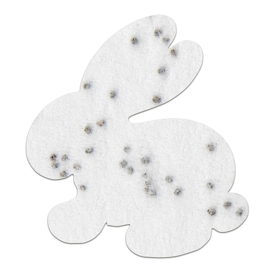 Samenpapier in Klappkärtchen - Ostern