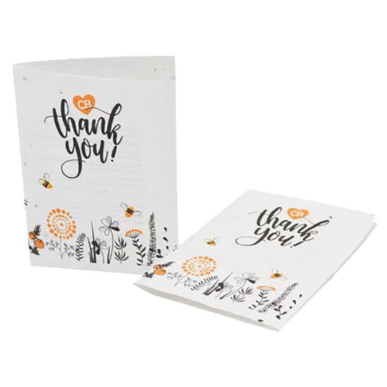 Samenpapier DIN A6 - Klappkarte - Mohnblume, Druck 4/4-c