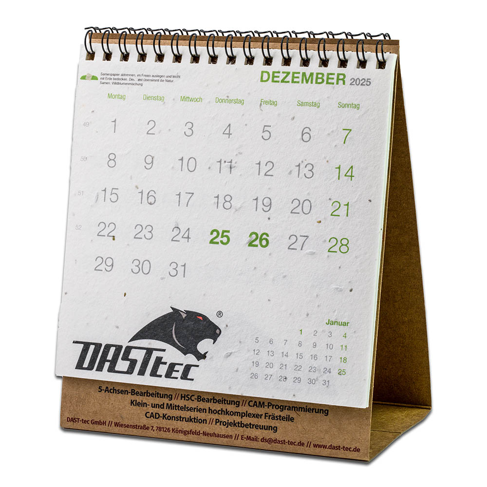 Samenpapier-Tischkalender - Rudbeckia
