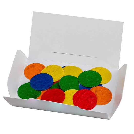 Samenpapier-Konfetti - Rund