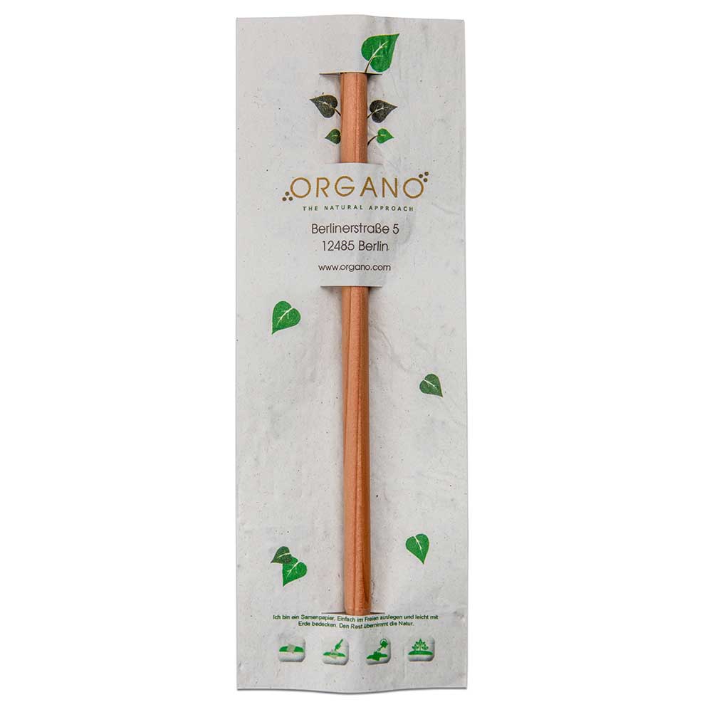 Bleistift im Samenpapieretui - Margerite, Druck 4/4c, Lasergravur