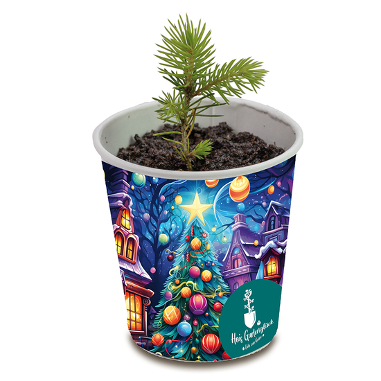 Weihnachtsbaum To-Go - Druck individuell 4/0-c