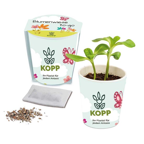 Blumenwiese To-Go - Ostern - Petersilie - Druck individuell 4/0-c