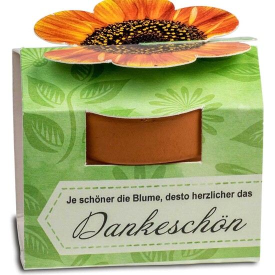 Tontöpfchen-Blume mit Samen - Gewürzpaprika inkl. Tampondruck