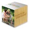 Pflanz-Holz mit Samen - Sommerblumenmischung, 1 Seite gelasert