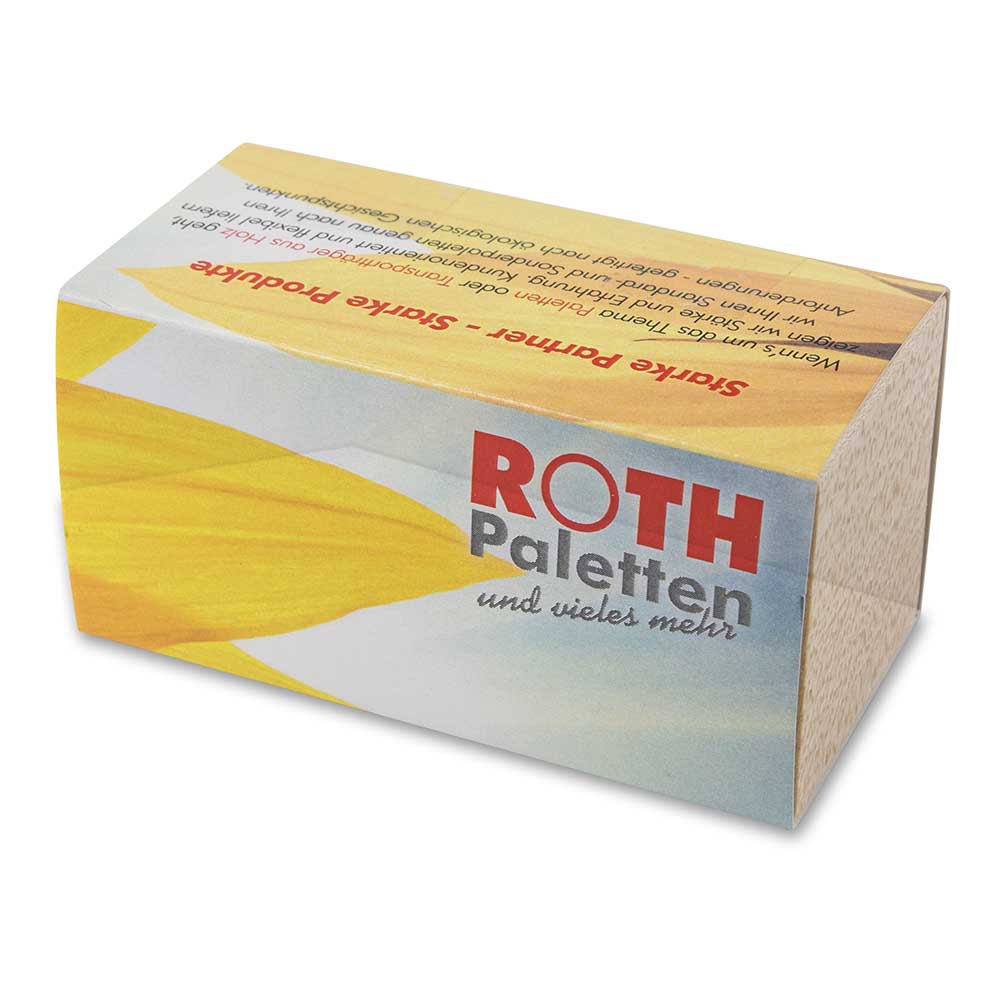 Pflanz-Holz 2er Set mit Samen - Basilikum, 2 Seiten gelasert