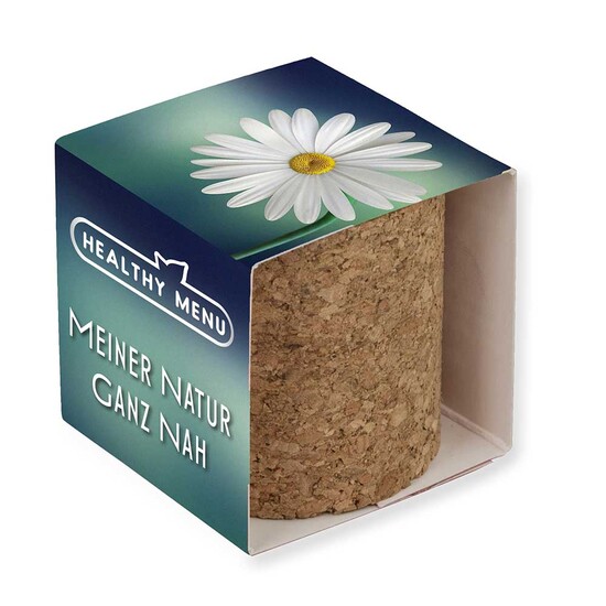 Pflanz-Kork rund mit Samen - Kräutermischung