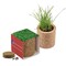 Pflanz-Kork rund mit Samen - Gartenkresse, Rundum-Lasergravur
