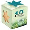 Pflanz-Holz Star-Box mit Samen - Ringelblume, 2 Seiten gelasert