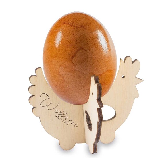 Frühstücksei-Set - rot inkl. Lasergravur auf Filz