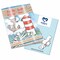 Upcycling-Heft - Toilettenpapierrollen - Tampondruck 1-c