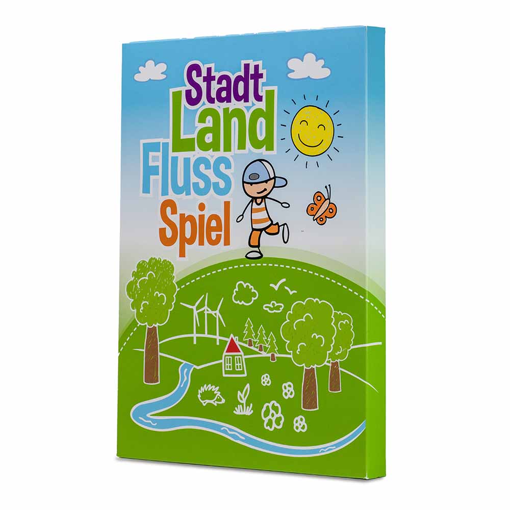 Stadt-Land-Fluss - Set mit 2-c Logoeindruck