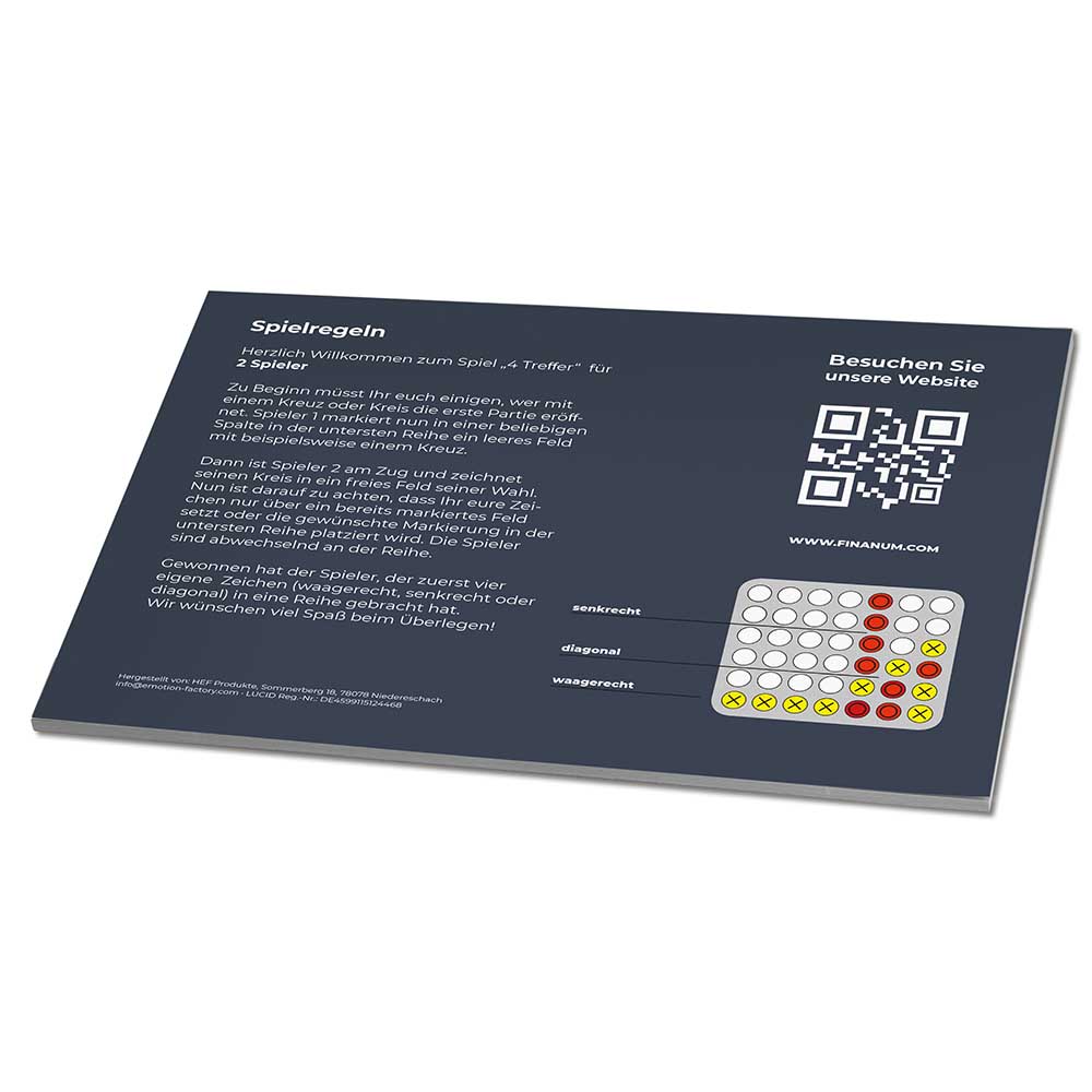 4 Treffer - Set - individuell - Digitaldruck 4/0-c