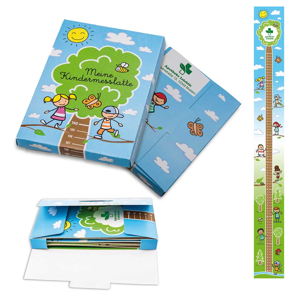 Kindermesslatte - Standard mit 1-c Logoeindruck