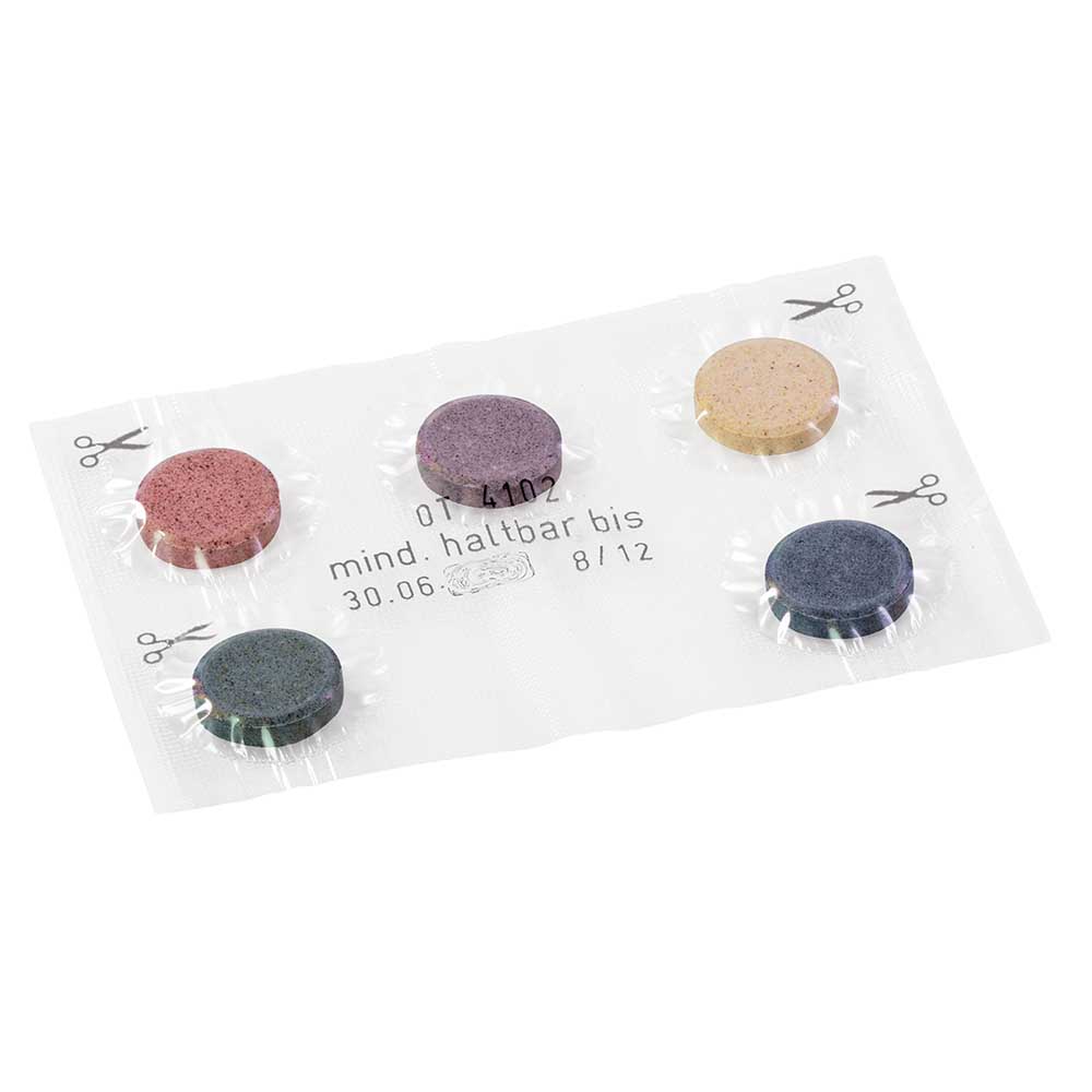 Rezeptbuch-Set "Ostern" - Eierfarben-Set mit 1-c Logoeindruck