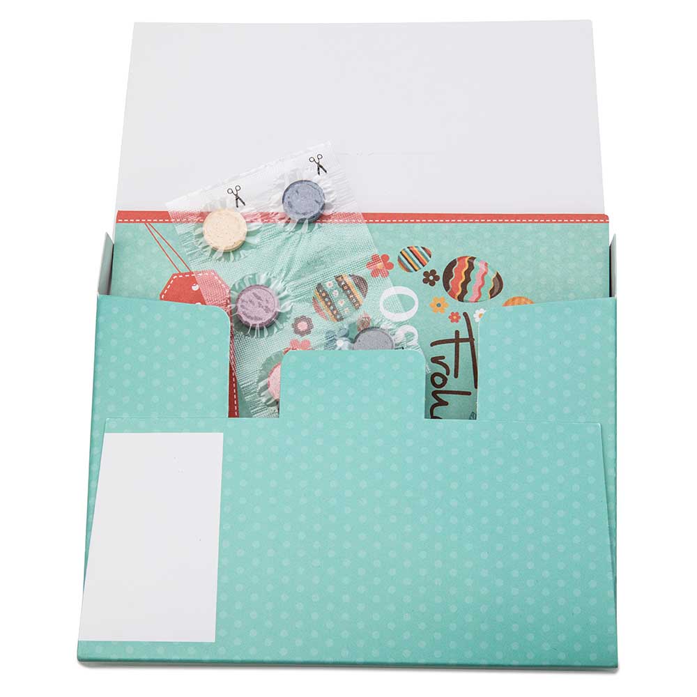 Rezeptbuch-Set "Ostern" - Eierfarben-Set - individuell - Digitaldruck 4/0-c