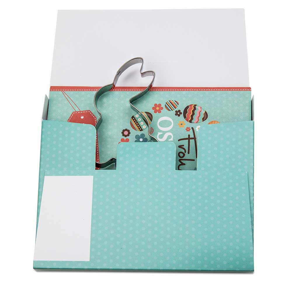 Rezeptbuch-Set "Ostern" - Backförmchen-Set mit 2-c Logoeindruck