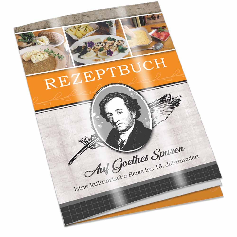 Rezeptbuch-Set "Auf Goethes Spuren" - Set mit 1-c Logoeindruck