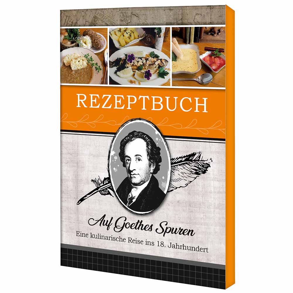 Rezeptbuch-Set "Auf Goethes Spuren" - Set mit 1-c Logoeindruck