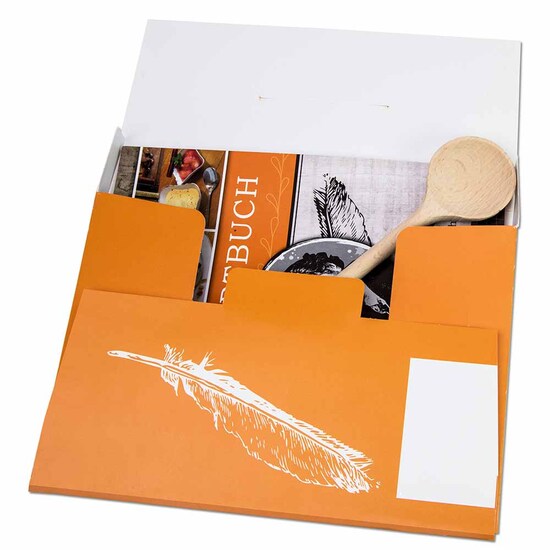 Rezeptbuch-Set "Auf Goethes Spuren" - Set mit 1-c Logoeindruck
