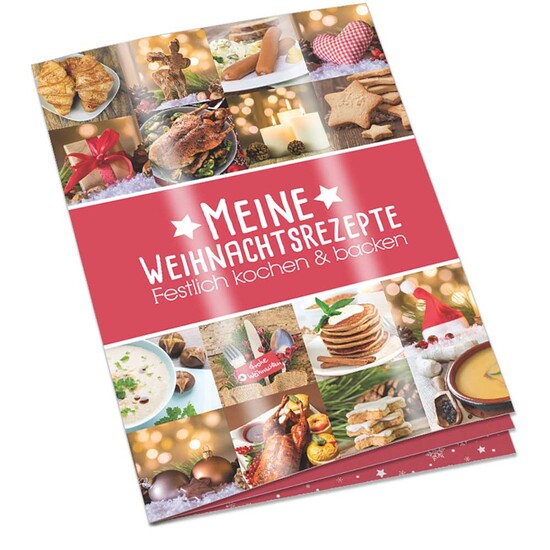 Rezeptbuch-Set "Weihnachten" - Set mit 2-c Logoeindruck