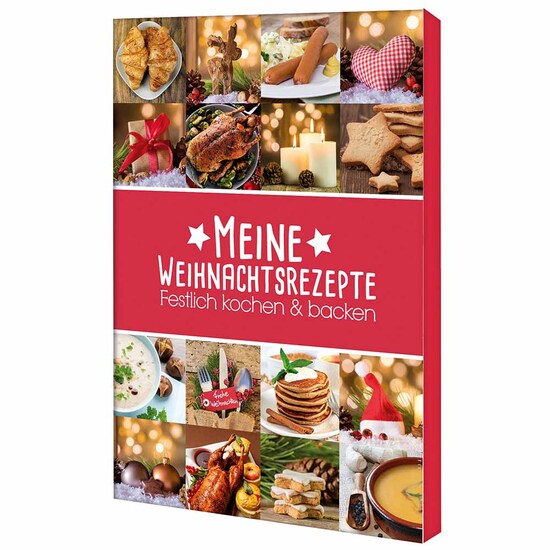 Rezeptbuch-Set "Weihnachten" - Set mit 2-c Logoeindruck