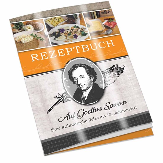 Rezeptbuch-Set "Auf Goethes Spuren" - Rezeptbuch mit 1-c Logoeindruck