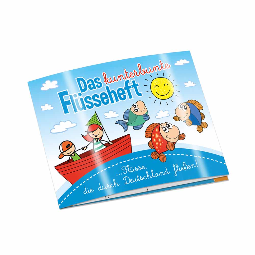 Wissen-Set „Das Flüsseheft“ - Heft - mit 2-c Logoeindruck