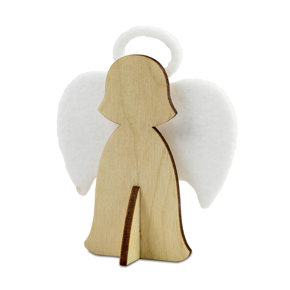Steckfiguren-Karte Filz - Standardmotiv - Engel