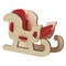 Steckfiguren-Karte Filz - Schlitten 4/0-c