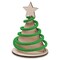 Steckfiguren-Karte Filz - Tannenbaum Wendelfilz 4/0-c
