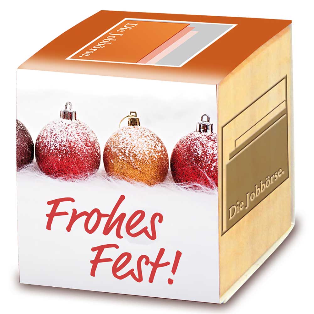 Pflanz-Holz Xmas mit Fichtensamen - Fichte, 1 Seite gelasert