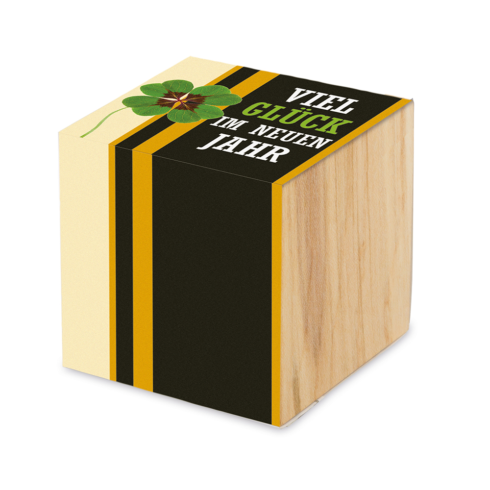 Pflanz-Holz - Standardmotiv - Glücksklee